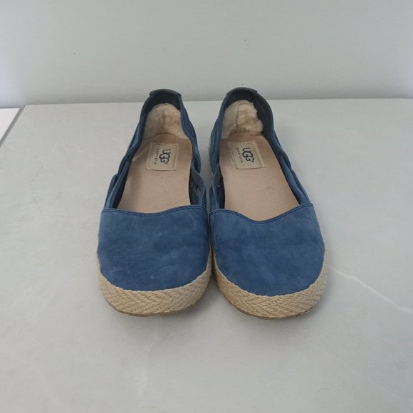 UGG | Leather Suede Flats - Picture 2 of 8